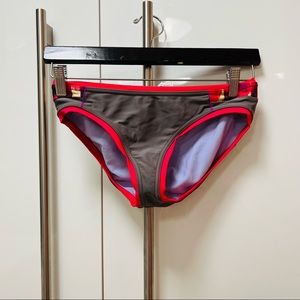 prAna Bikini Bottoms Red Gray Size S (4-6).